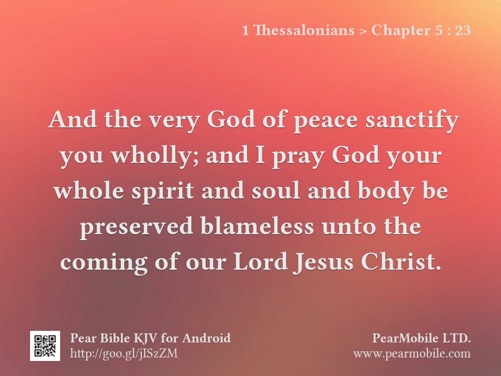 1 Thessalonians, Chapter 5:23